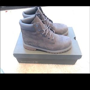 Grey Timberland Boots Size 6